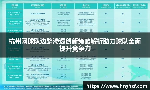杭州网球队边路渗透创新策略解析助力球队全面提升竞争力